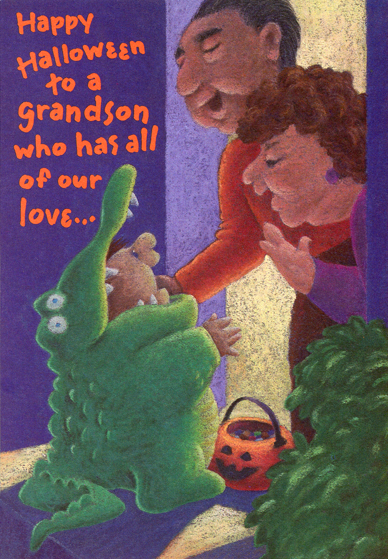 Alligator costume, illustrated by Davy Jones